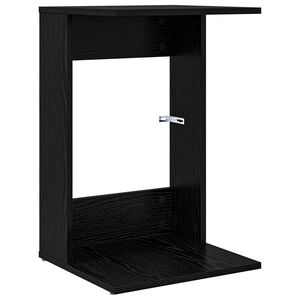 vidaXL Stranska miza Črna Orehovina 40 x 38 x 62,5 cm Inženirski les