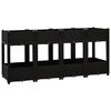 vidaXL Visoka greda 160x40x71 cm polipropilen