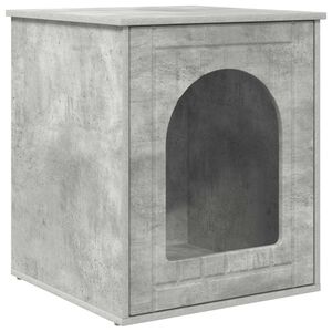 vidaXL Mačja hi&scaron;a Beton 53 x 52 x 62 cm Inženirski les