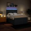 vidaXL Box spring postelja z vzmetnico modra 160x200 cm blago