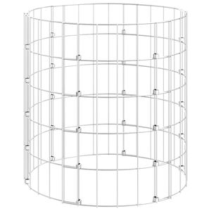 vidaXL Vrtni kompostnik &Oslash;50x50 cm pocinkano jeklo