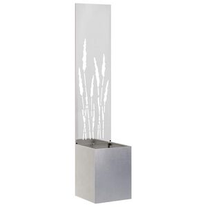 vidaXL Zaslon za zasebnost v vrtu Ureznine Srebrna 32 x 32 x 150 cm