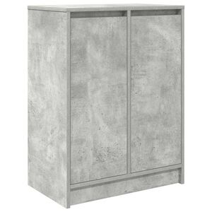 vidaXL Omarica za čevlje betonsko siva 57x34x76 cm inženirski les
