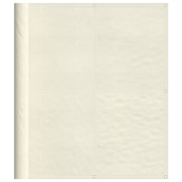 vidaXL Balkonsko platno krem 120x700 cm 100 % poliestrski oxford