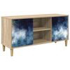 vidaXL TV omarica RAALTE 102 x 33 x 50 cm Sonoma Inženirski les