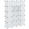 vidaXL Modularna omara s 14 predelki bela 37x146x180,5 cm