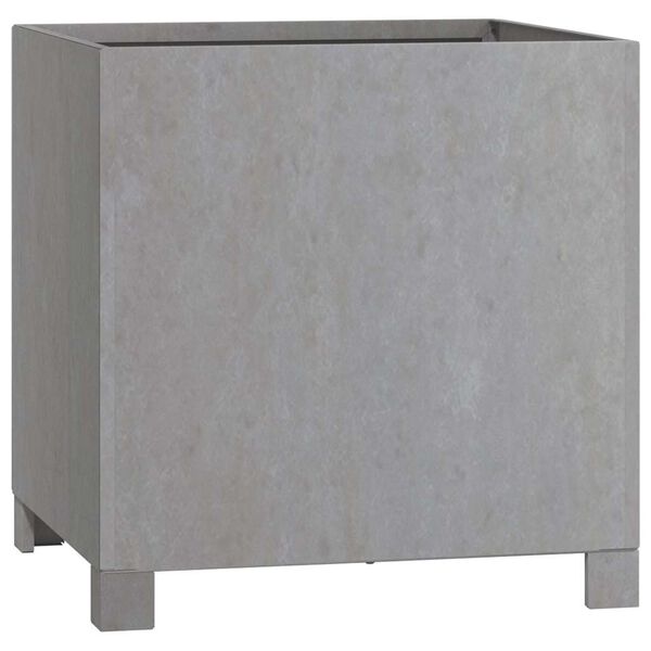 vidaXL Cvetlično korito z nogami zarjavelo 40x40x40 cm corten jeklo