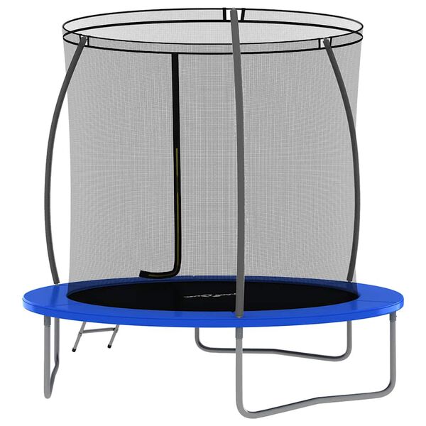 vidaXL Trampolin komplet okrogel 244x55 cm 100 kg