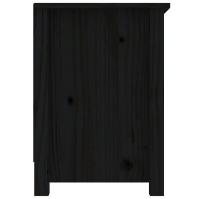 vidaXL TV omarica črna 103x36,5x52 cm trdna borovina