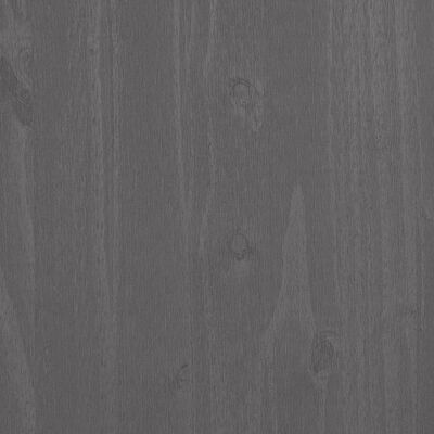 vidaXL Komoda HAMAR svetlo siva 90x40x80 cm trdna borovina