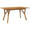 vidaXL Vrtna miza 150x90x75 cm trden akacijev les