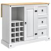 VidaXL Shramba za kuhinjo Bela in vosek iz medu 112 x 70 x 91,5 cm