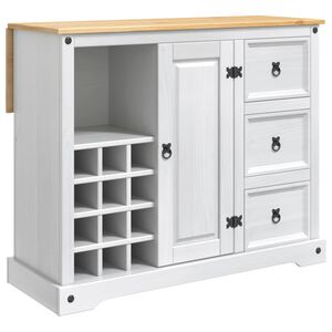 VidaXL Shramba za kuhinjo Bela in vosek iz medu 112 x 70 x 91,5 cm