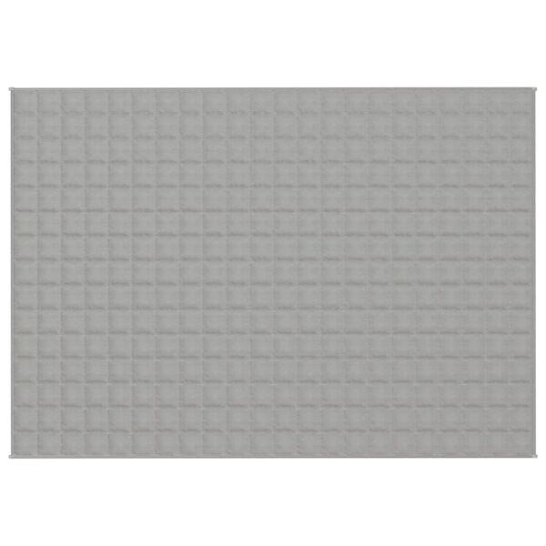vidaXL Obtežena odeja siva 155x220 cm 11 kg blago