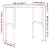vidaXL Delovna miza 100x60x(73-99,5) cm trdna bukovina pravokotna