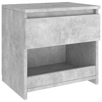 vidaXL Nočna omarica betonsko siva 40x30x39 cm iverna plošča