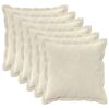 vidaXL Prevleka za blazino 6 kos HOUTEN Krem 30 x 30 cm Mikrofibra