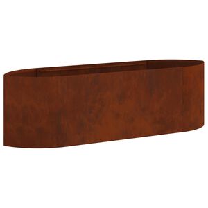 vidaXL Povi&scaron;ana vrtna gredica Vremensko odporno jeklo 140 x 40 x 40 cm