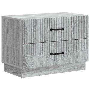 vidaXL Nočna omarica Siva Sonoma 62 x 34,5 x 44,5 cm Inženirski les