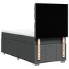 vidaXL Box spring postelja z vzmetnico temno siva 90x190 cm blago
