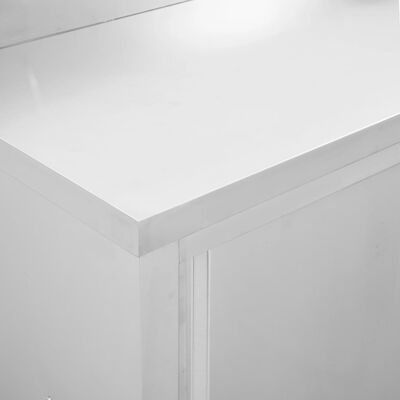 vidaXL Delovne mize z drsnimi vrati 2 kosa 240x50x(95-97) cm