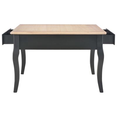 vidaXL Klubska mizica iz lesa 80x80x50 cm črna