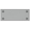 vidaXL Stenska magnetna tabla bela 50x20 cm kaljeno steklo