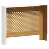 vidaXL Pokrov za radiator bel 112x19x81,5 cm MDF