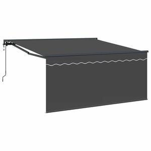 vidaXL Retraktilna tenda Antracit 300 x 250 cm Poliester in aluminij