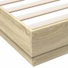 vidaXL Posteljni okvir sonoma hrast 140x190 cm inženirski les