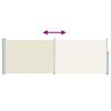 vidaXL Zložljiva stranska tenda za teraso 100x300 cm krem