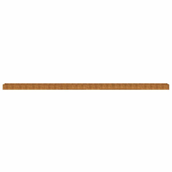 vidaXL Vrtna visoka greda 1152x50x36 cm corten jeklo