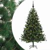 vidaXL Umetna božična jelka z bučko 210 cm 300 LED Toplo bela