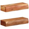 vidaXL Stenske police 2 kosa 40x17x8 cm masivni les akacija