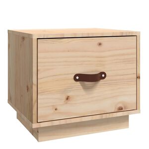 vidaXL Nočna omarica 40x34x35 cm trdna borovina