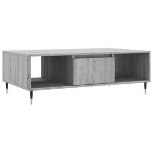 vidaXL Klubska mizica siva sonoma 104x60x35 cm inženirski les