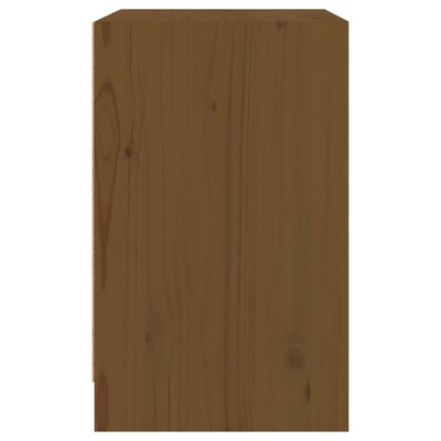 vidaXL Nočna omarica 2 kosa medeno rjava 40x31x50 cm trdna borovina