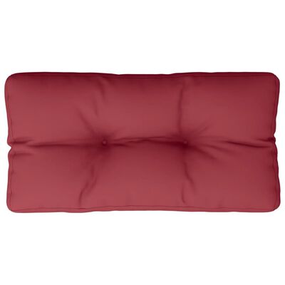 vidaXL Blazina za kavč iz palet vinsko rdeča 80x40x12 cm