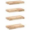 vidaXL Viseče police 4 kosi 60x20x4 cm neobdelan masiven les akacije