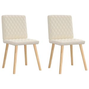 vidaXL Jedilni stol 2 kosa platno