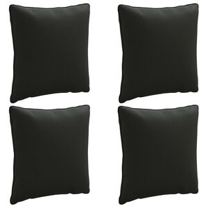 vidaXL 4-delne blazine za hrbet PUTTEN 4 pcs 100% poliester Črna
