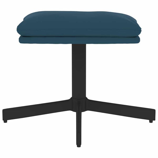 vidaXL Stolček za noge moder 60x60x36 cm žamet