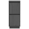 vidaXL Komoda 2 kosa siva 31,5x34x75 cm trdna borovina