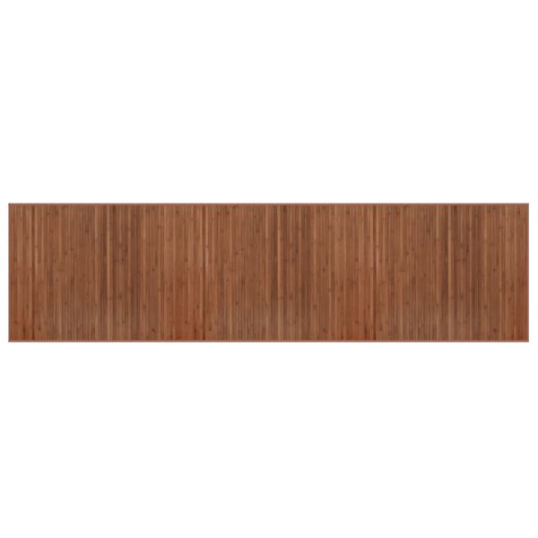 vidaXL Preproga pravokotna rjava 80x300 cm bambus