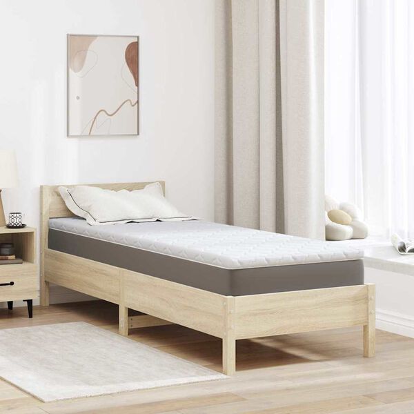 vidaXL Kokosova blazina Bela 70 x 200 cm žakardna tkanina