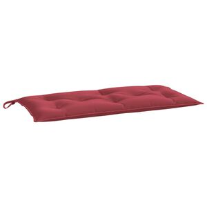 vidaXL Blazina za vrtno klop vinsko rdeča 110x50x7 cm oxford tkanina