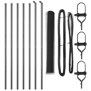 vidaXL Heksagonalna podpora za ograjo 10 x 1,4 m Jeklo s PVC premazom