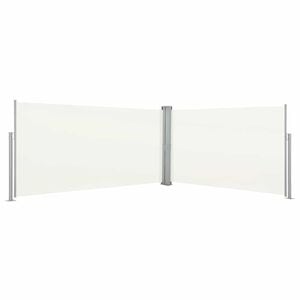 vidaXL Zložljiv Stranski Nadstre&scaron;ek 160x600 cm Kremne Barve