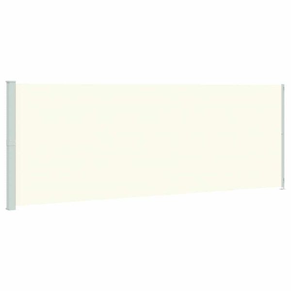 vidaXL Zložljiva stranska tenda za teraso 220x600 cm krem