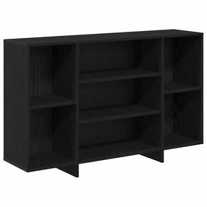 vidaXL Strani &scaron;al Črna Orehovina 120 x 30 x 75 cm Inženirski les
